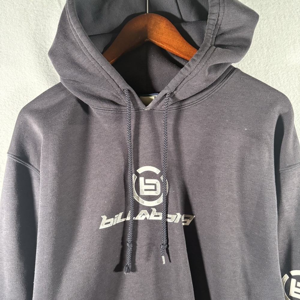 Vintage Y2K Billabong Blue Surf Hoodie Baggy Skater Faded Sz XL RARE - Picture 2 of 7